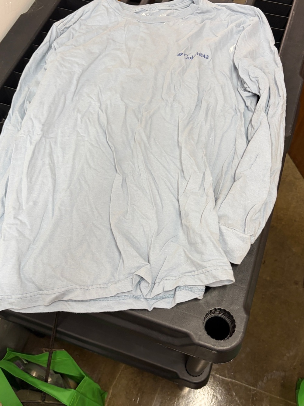 Columbia Men’s Long-Sleeve Shirt in Light Blue